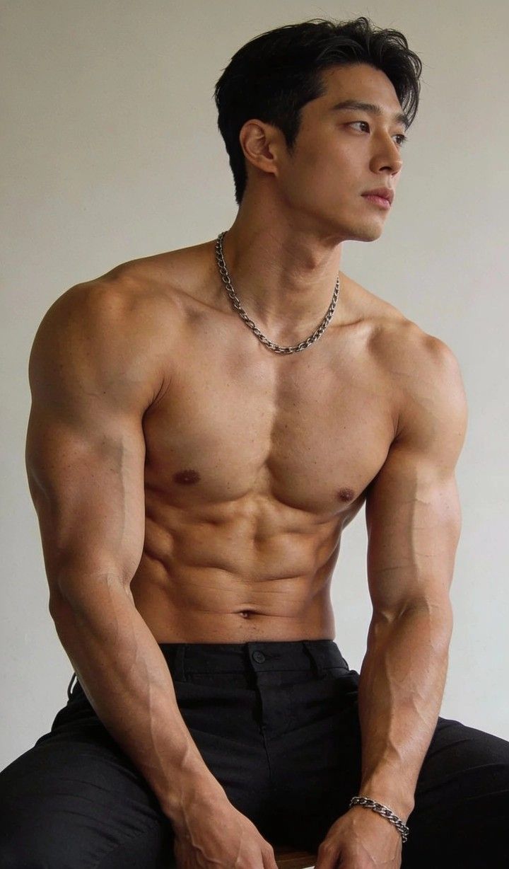 腹肌男生全身光秃秃的图片真实没有仍何掩盖_2