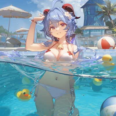 甘雨原神女角色无爱心也无烟雾二次元美图