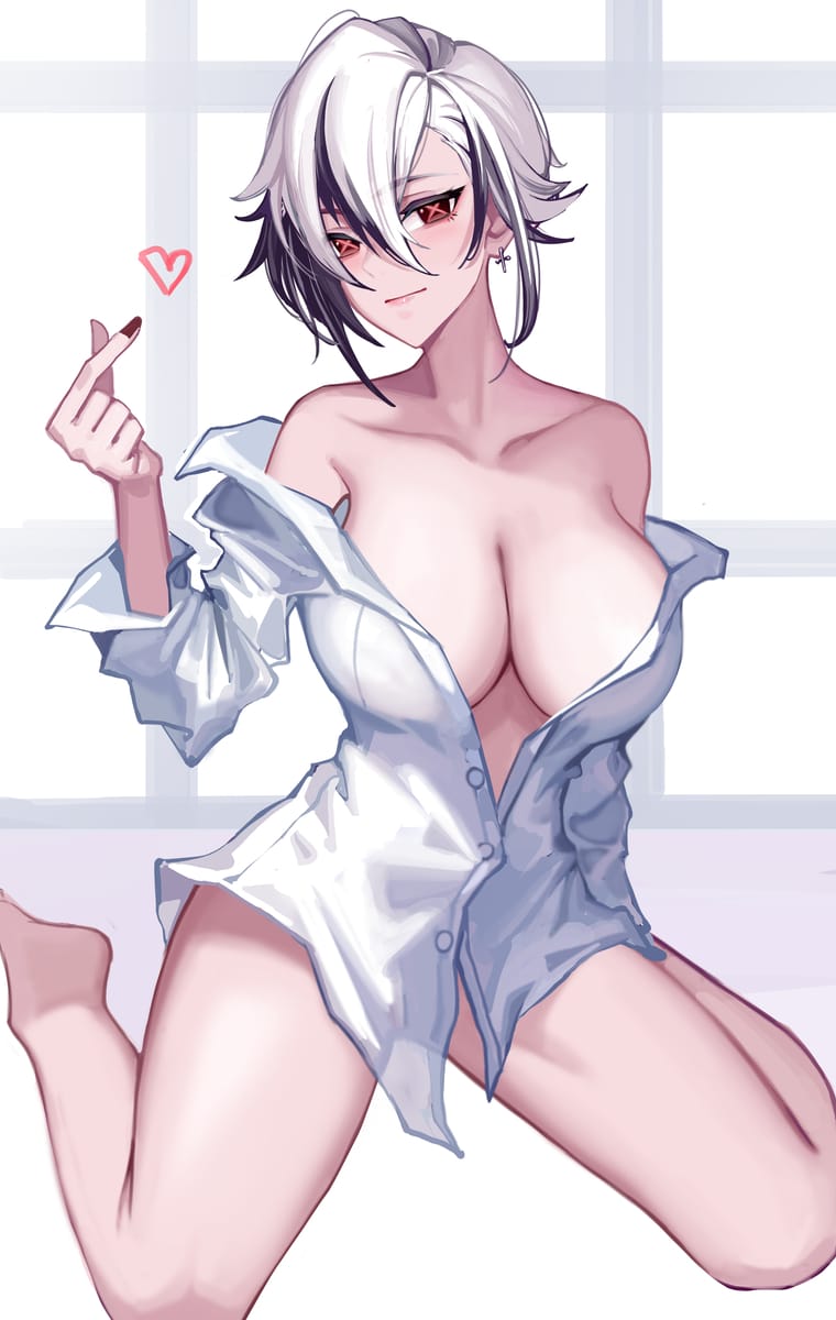 原神女角色只穿一件衬衣图片_1