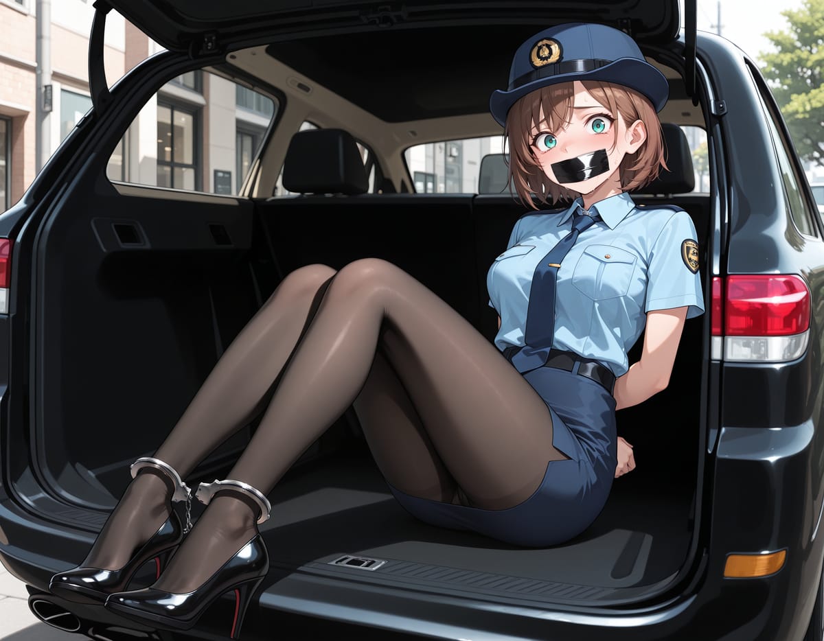 二次元绑手束手束脚的手铐图片_1