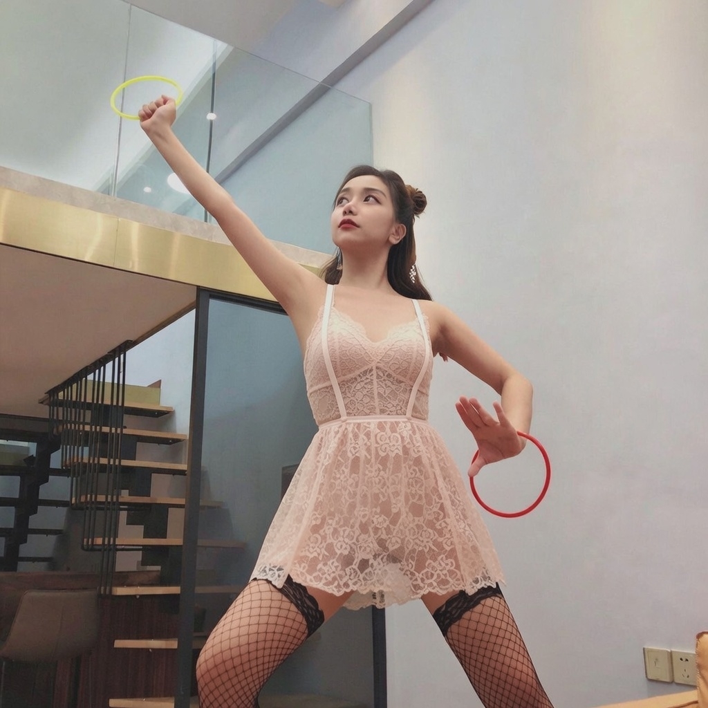 女生 cosplay 哪吒混天绫乾坤圈二次元图片_5