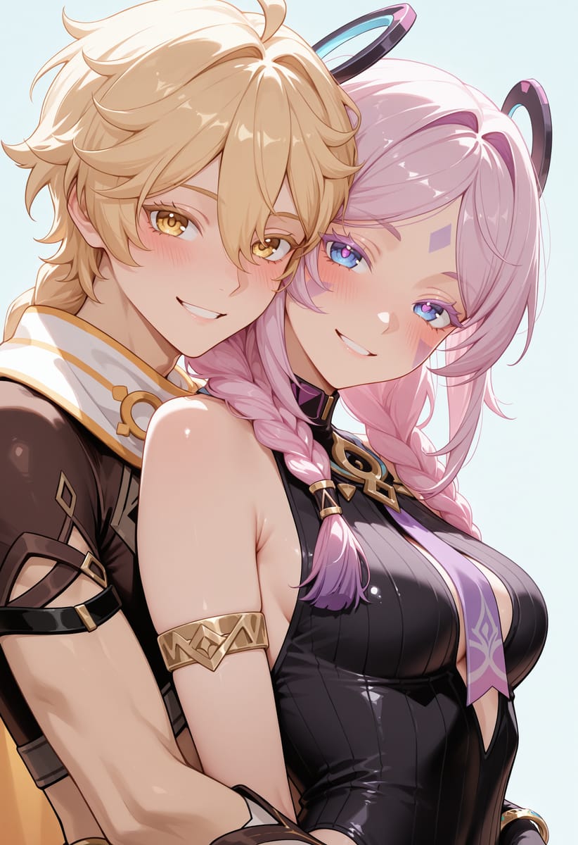 原神中的男性角色与女性角色繁衍后代二次元图_1