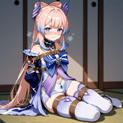 原神二创心海被五花大绑无法逃生图片