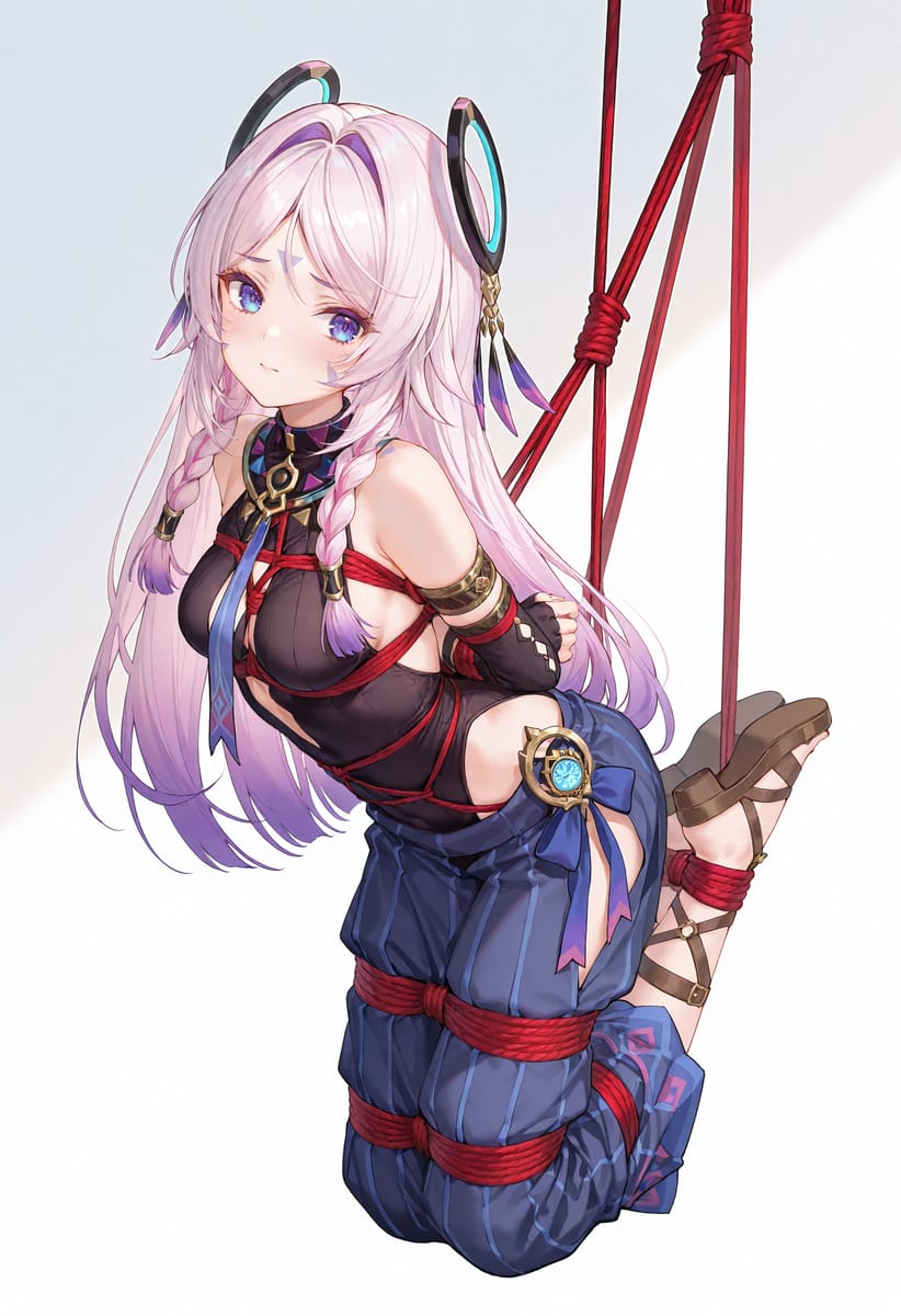 茜特菈莉吊坠红绳五花大绑二次元图片_2