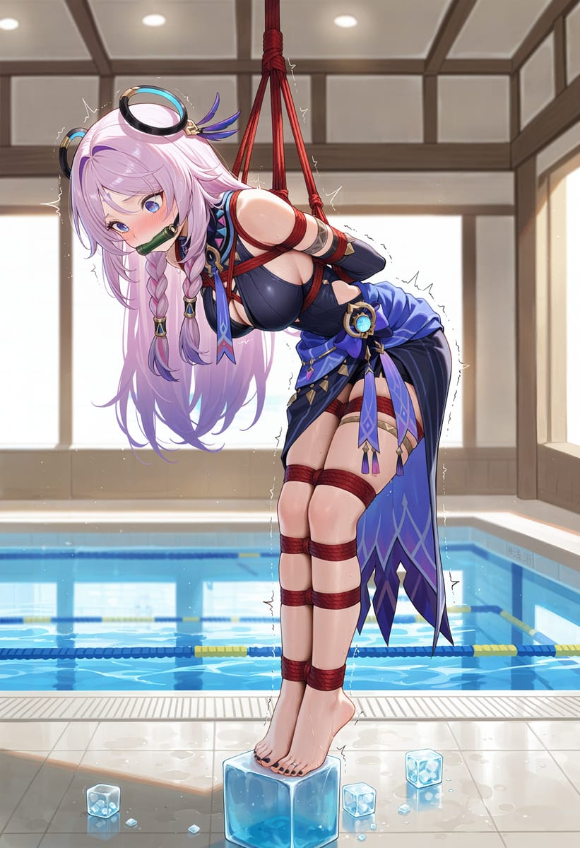 茜特菈莉吊坠红绳五花大绑二次元图片_5