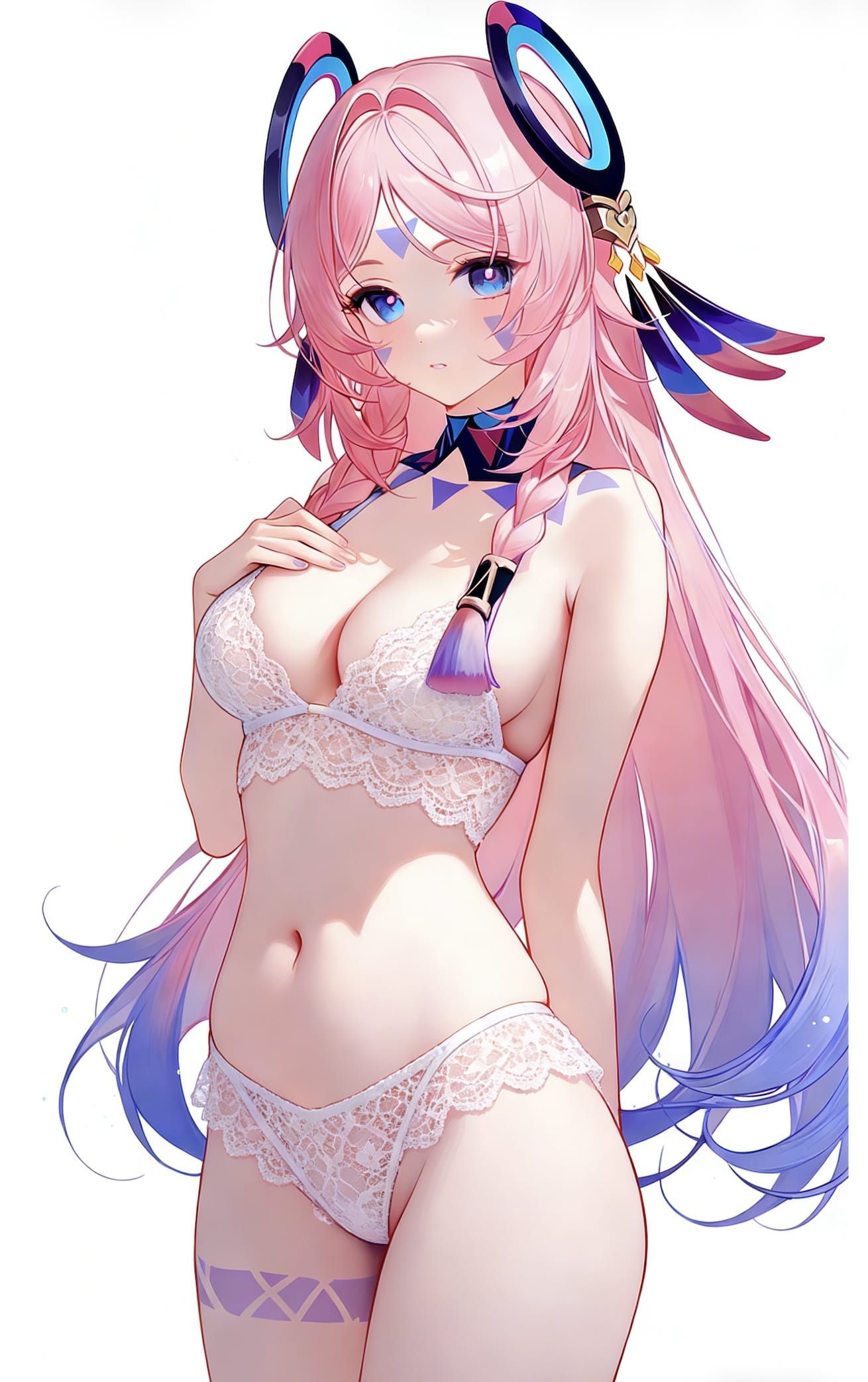 原神茜特菈莉蕾丝泳装图片二次元穿搭_2