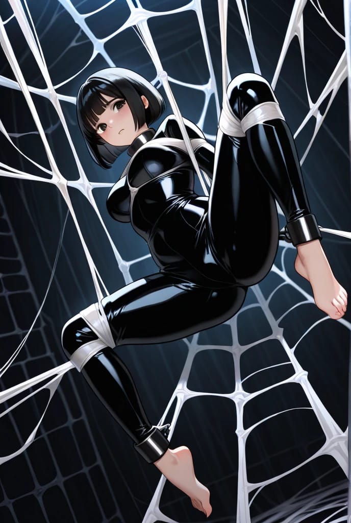 蜘蛛丝缠住就再也无法挣脱二次元图片_1