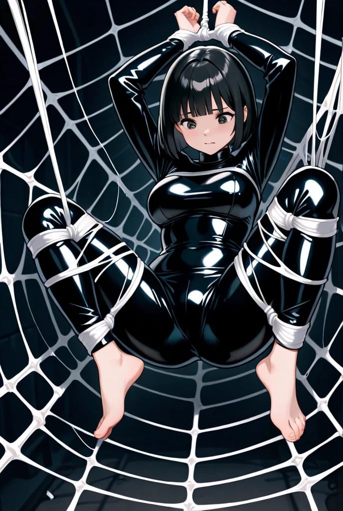 蜘蛛丝缠住就再也无法挣脱二次元图片_4