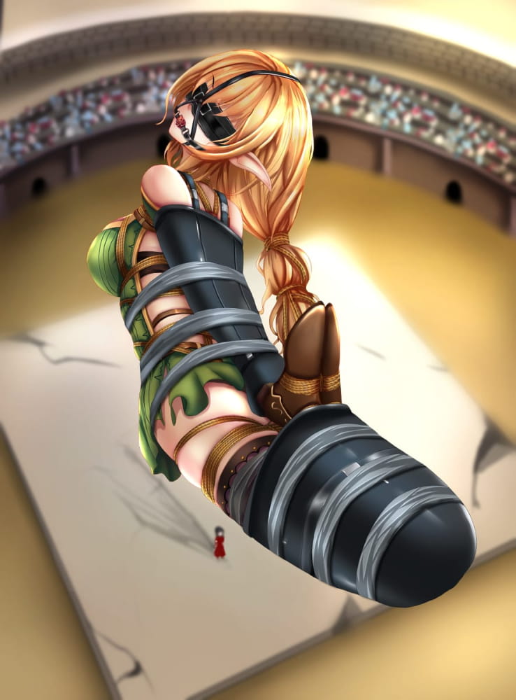 女生自缚带上眼罩口球时把钥匙弄丢 二次元图片_1