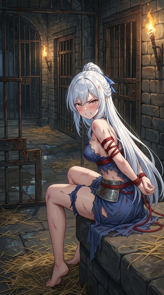 崩铁云璃被铁链锁住手脚 二次元图片_2