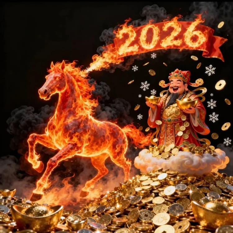 2026 马年 春节发财微信头像图片分享_3