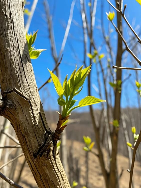 春天朋友圈配图枯木逢春，万物新生_4