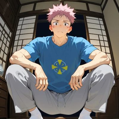 《咒术回战》虎杖悠仁体育生居家服二次元图片