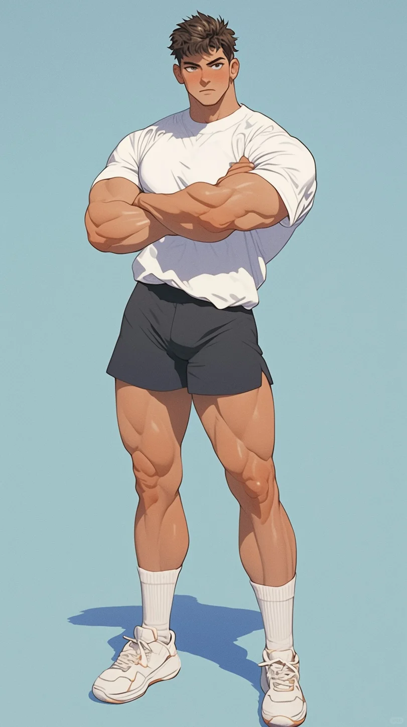 肌肉大包白袜体育生二次元_2