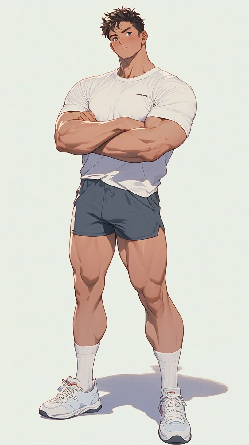 肌肉大包白袜体育生二次元_3