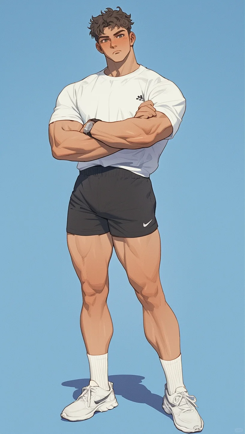 肌肉大包白袜体育生二次元_5