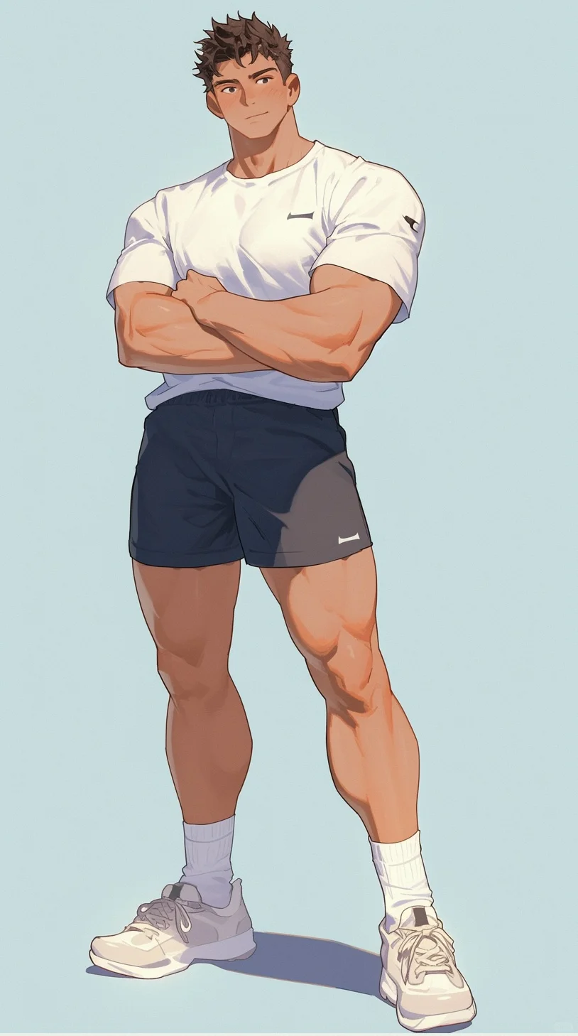 肌肉大包白袜体育生二次元_6