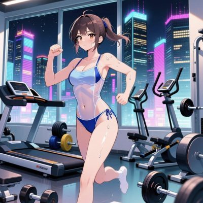 二次元妹子的超薄泳衣内衣连体衣马甲线