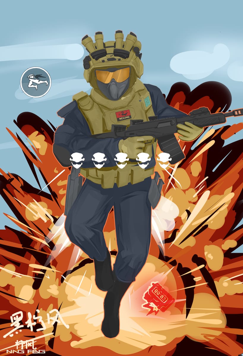 游戏《三角洲行动》威龙（王宇昊 )帅气二次元形象图片_1