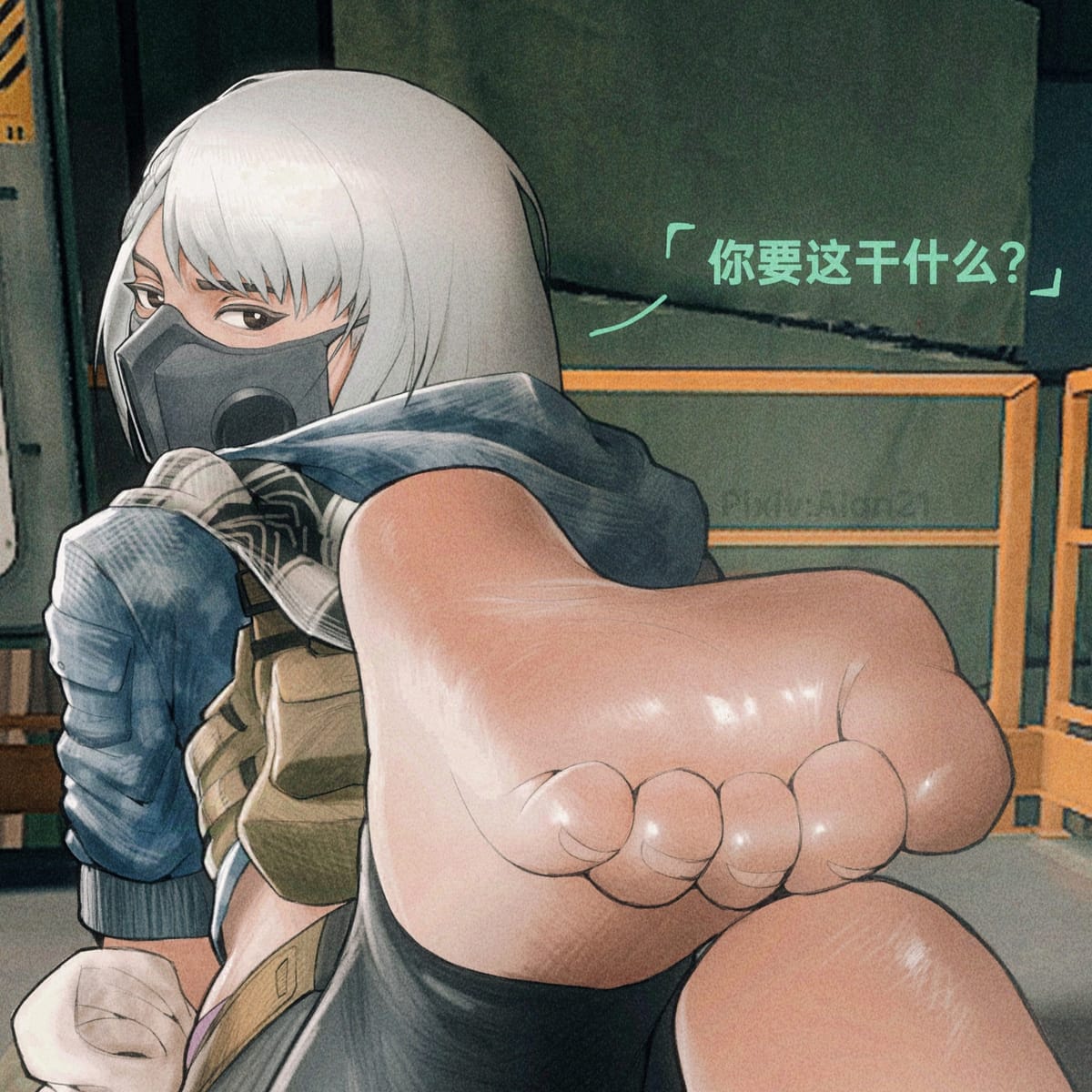 游戏三角洲行动二次元麦晓雯的脚丫子图片高清_1