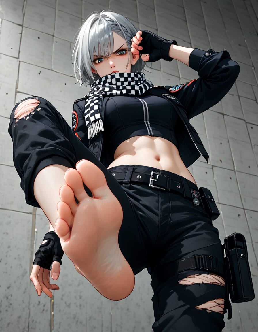 游戏三角洲行动二次元麦晓雯的脚丫子图片高清_3