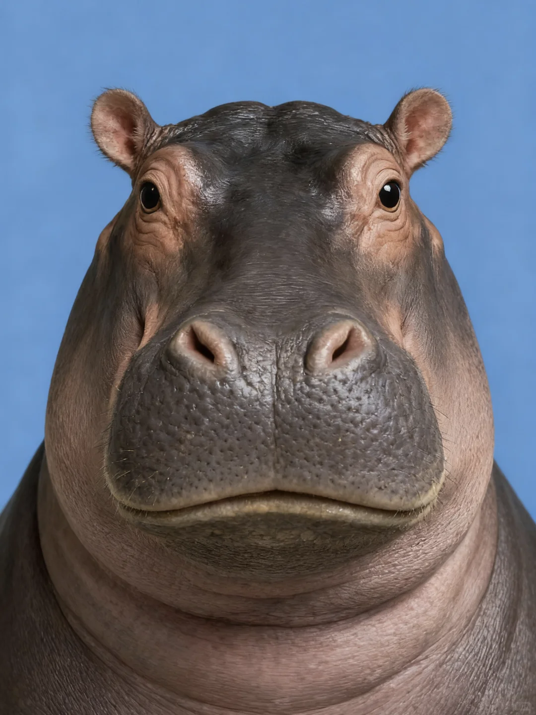 河马搞怪发型自拍照图片_5