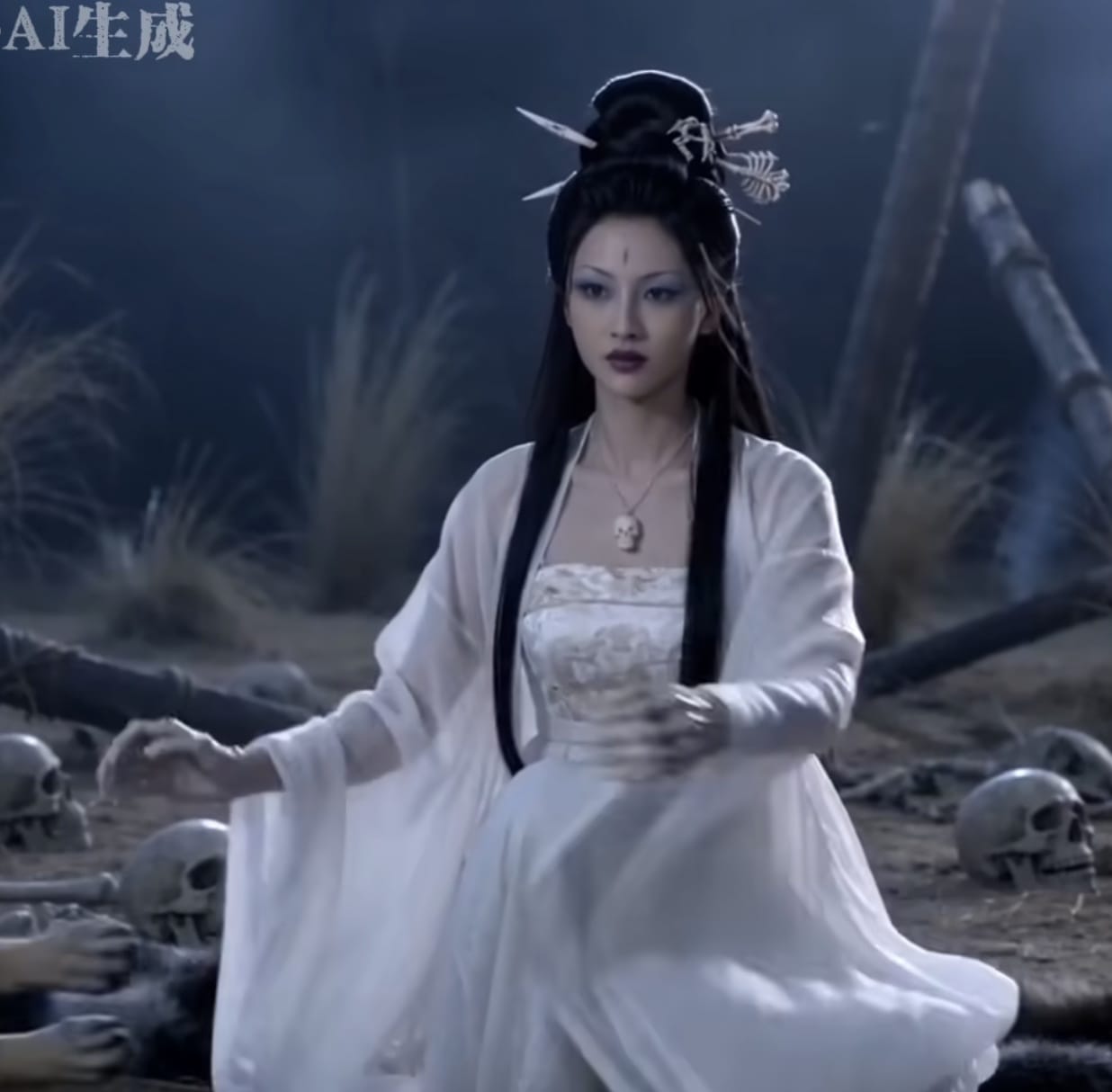 Ai生成西游戏白骨精二次元形象图片_1