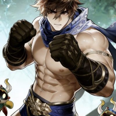 王者男英雄澜腹肌只穿三角裤二次元图片