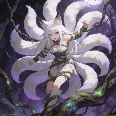 二次元狐狸娘束手束脚束全身图片