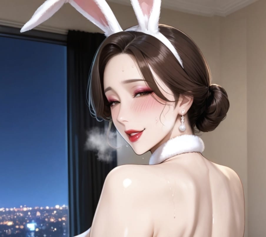 高颜值兔女郎红唇阿姨二次元图片_7