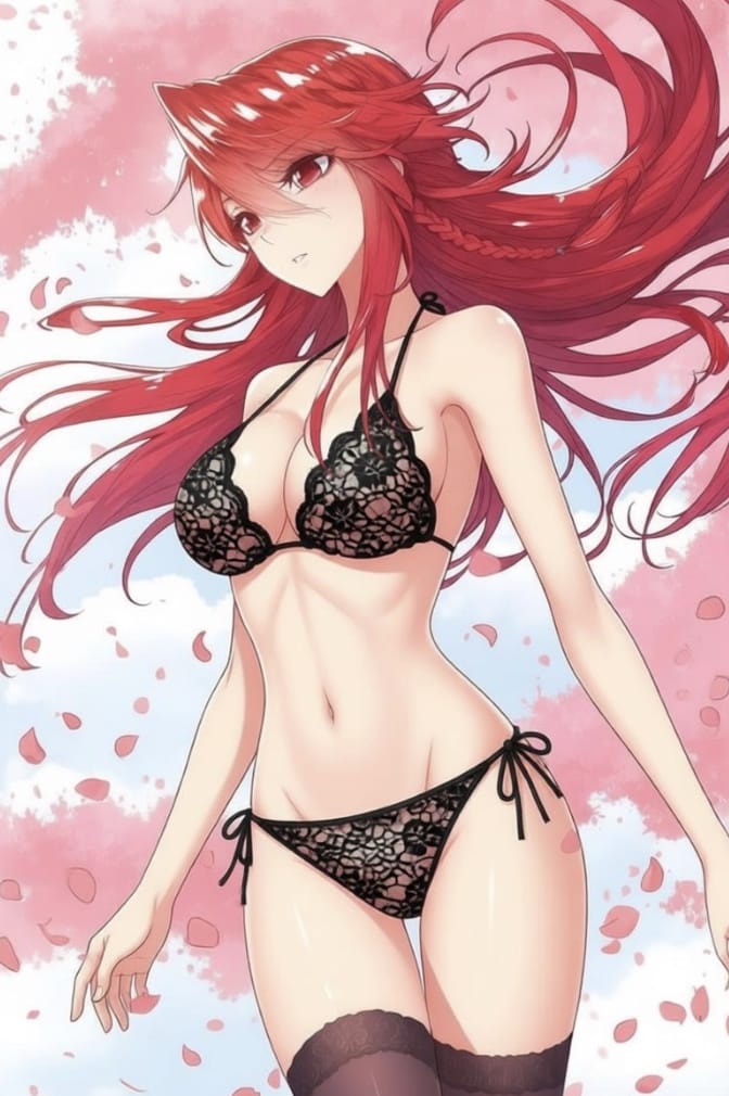 比基尼泳衣照片马小桃穿三角形泳衣蕾丝女装图片_1