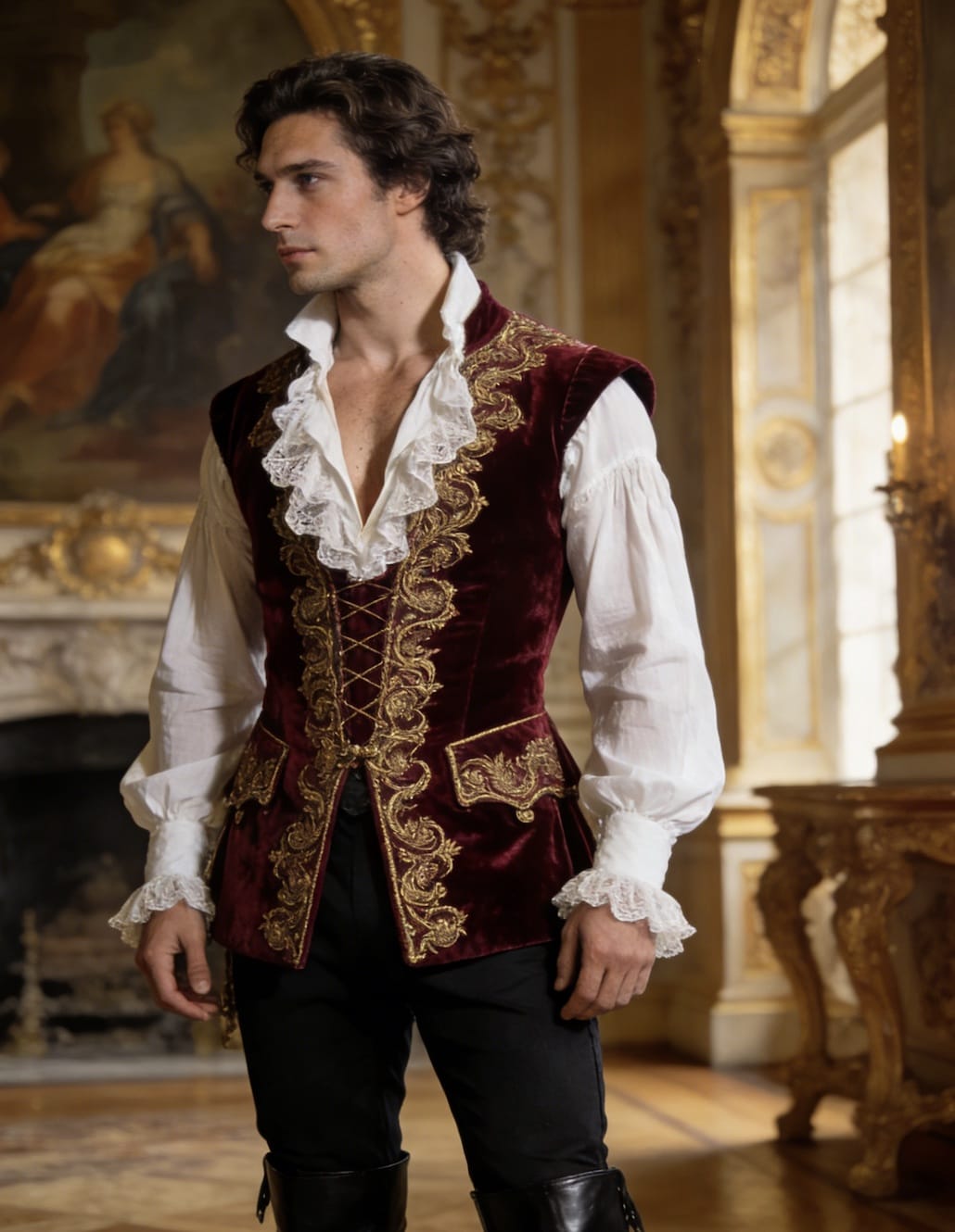 男人穿宫廷束腰图片,宫廷束腰男人能穿吗?_1