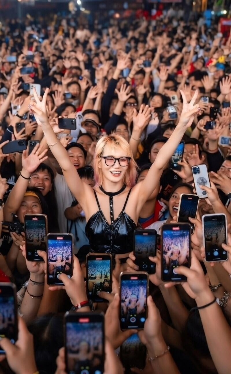 长沙解放西女主角手机聚光灯图片_1