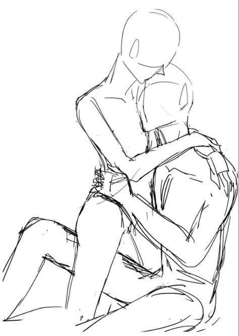 公主抱亲昵张力两人插画姿势图片大全_5