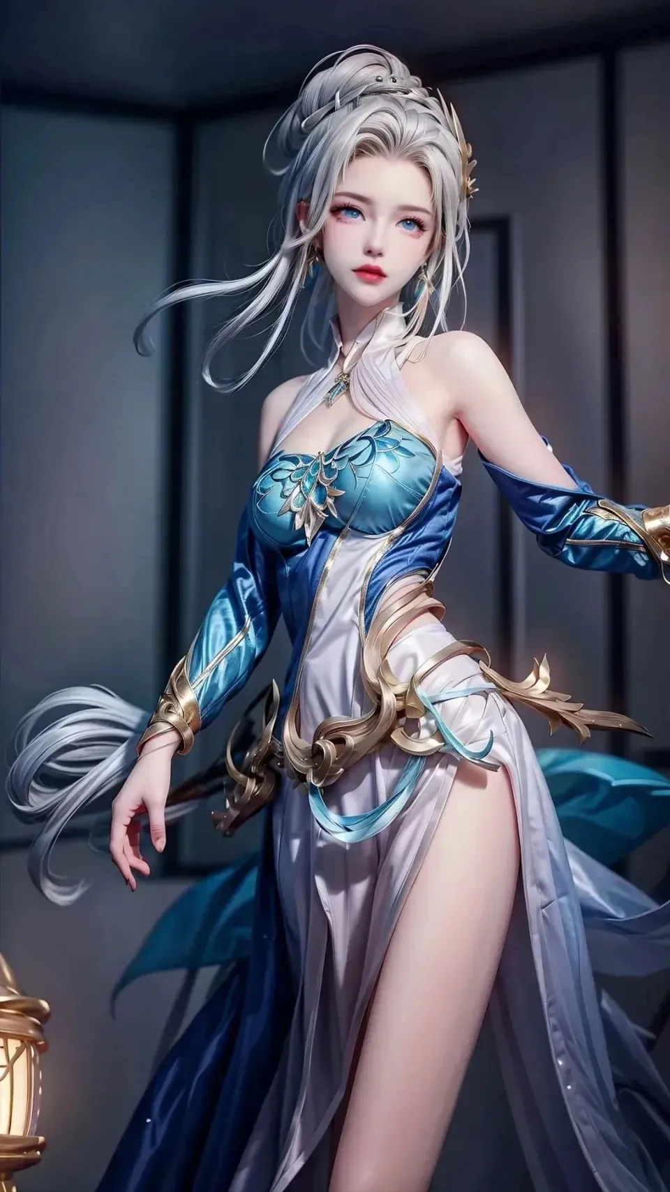 手游《王者荣耀》英雄二创伽罗太华的胸襟距离观察二次元图片_1