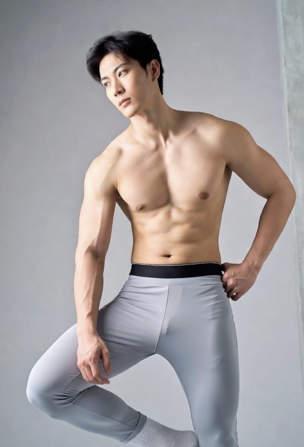 帅哥都爱穿的穿的灰裤子白袜子大鼓包图片_1