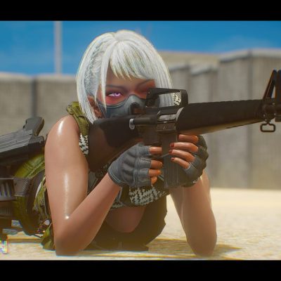 为了架枪麦晓雯也是拼了三角洲骇爪光溜溜躺在地上