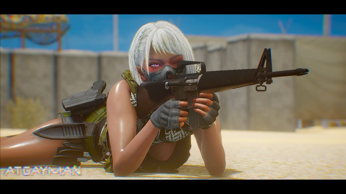 为了架枪麦晓雯也是拼了三角洲骇爪光溜溜躺在地上_1