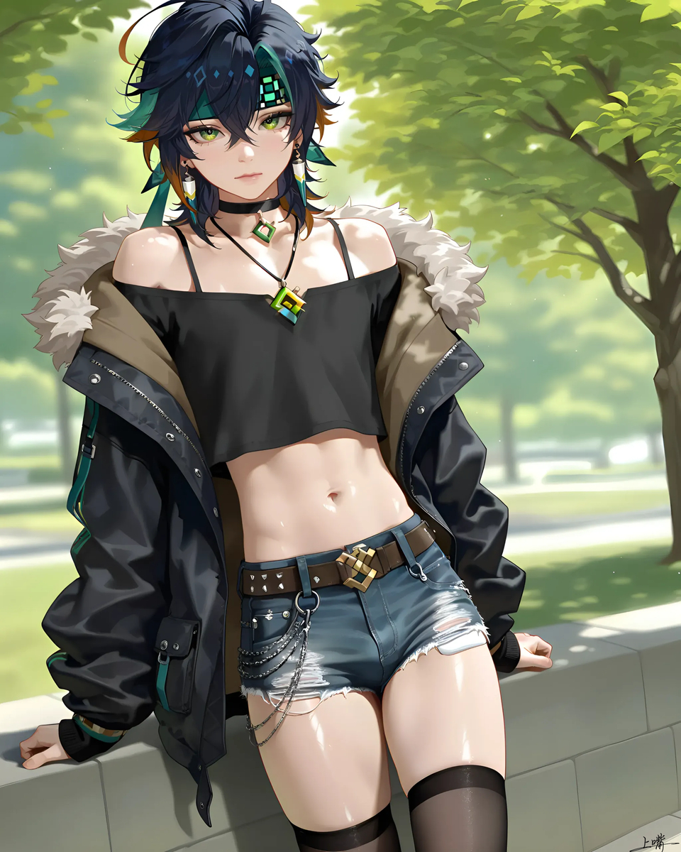 同人二创原神基尼奇腹肌大包图片_1