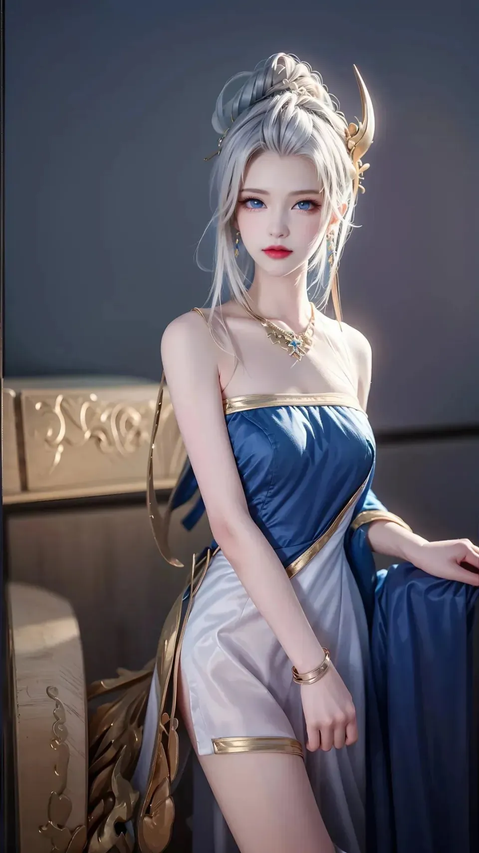 手游《王者荣耀》英雄二创伽罗太华的胸襟距离观察二次元图片_4