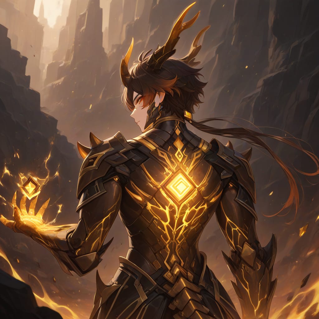 同人二创原神钟离黑化嵌合蚁二次元图片_4