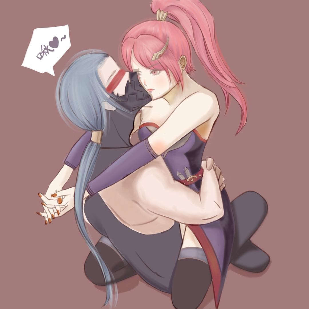 花木兰被兰陵王紧紧拥抱二次元图片，花木兰被兰陵王挤扔的动漫_3