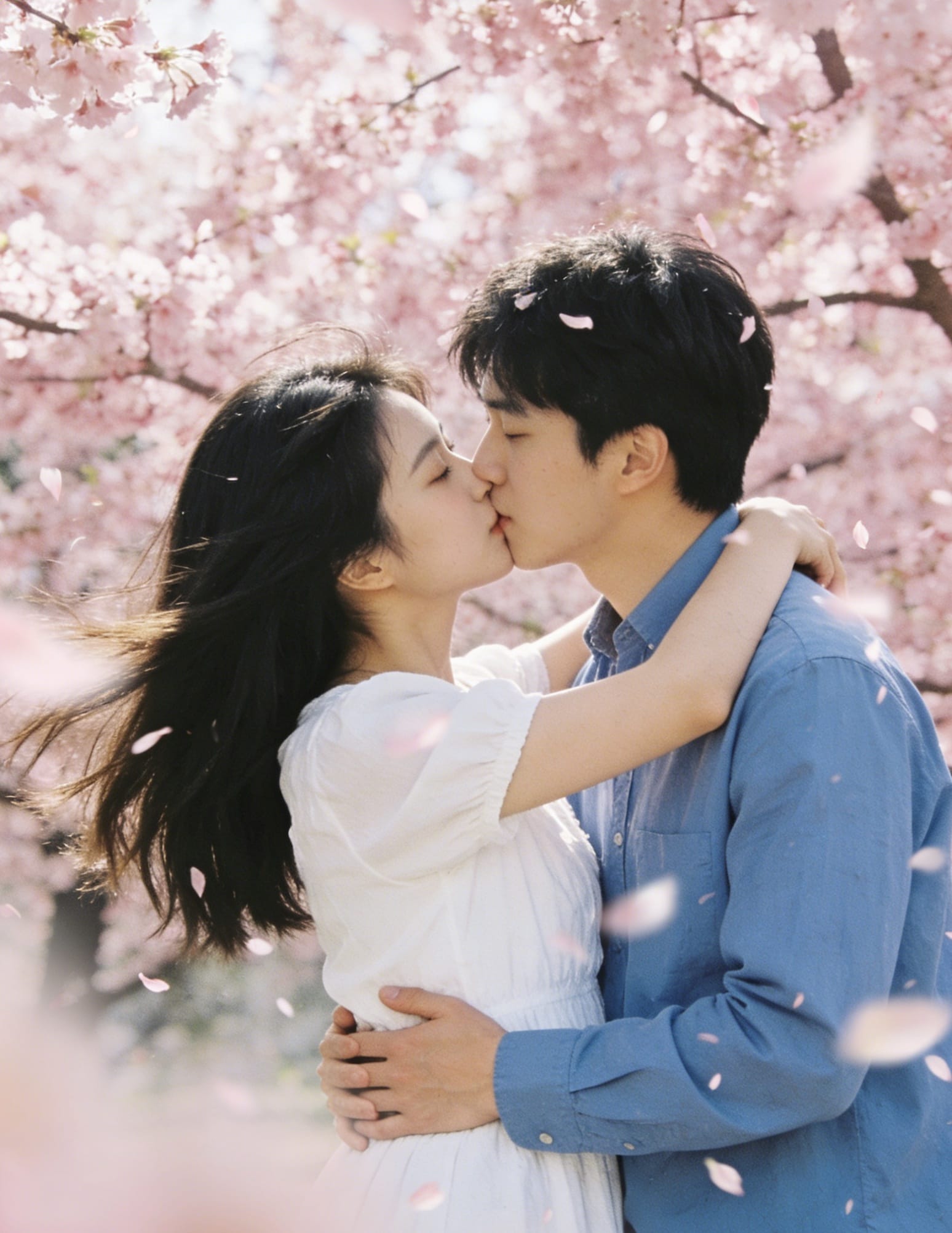 初恋的男男女女卿卿我我最让人害羞的画图片春风图_2