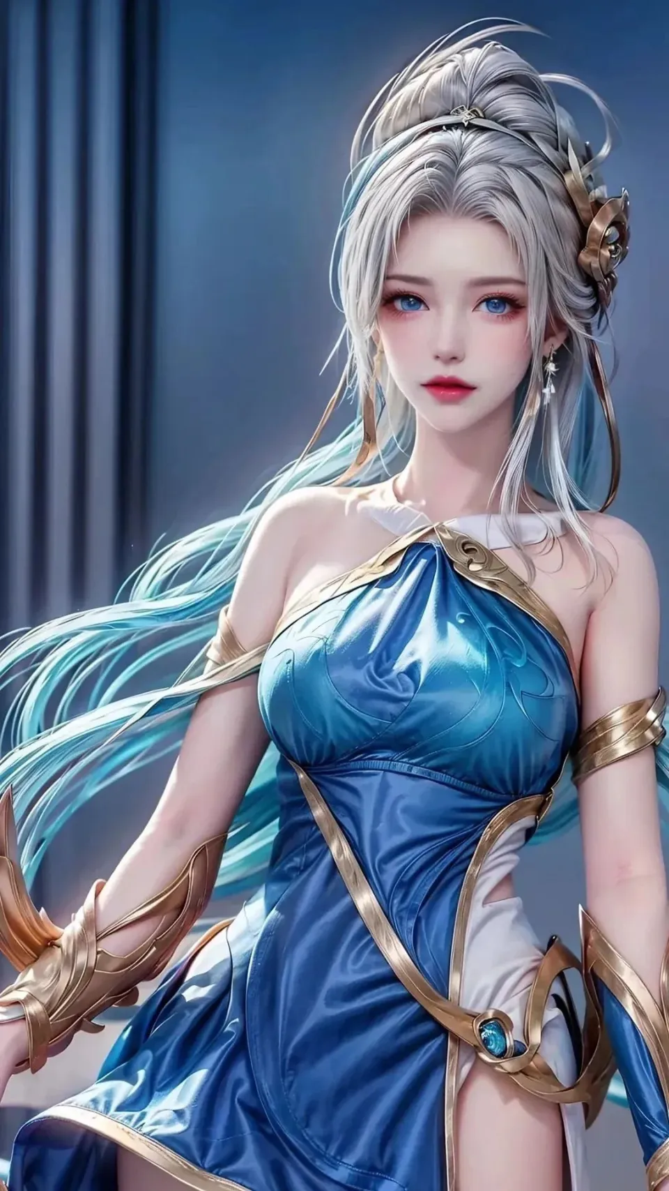 手游《王者荣耀》英雄二创伽罗太华的胸襟距离观察二次元图片_2