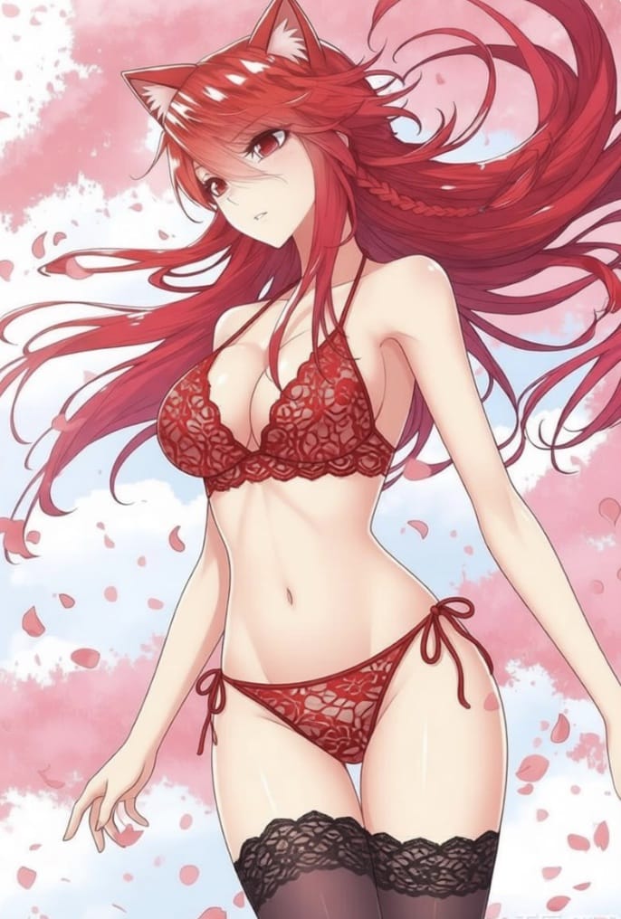 比基尼泳衣照片马小桃穿三角形泳衣蕾丝女装图片_2