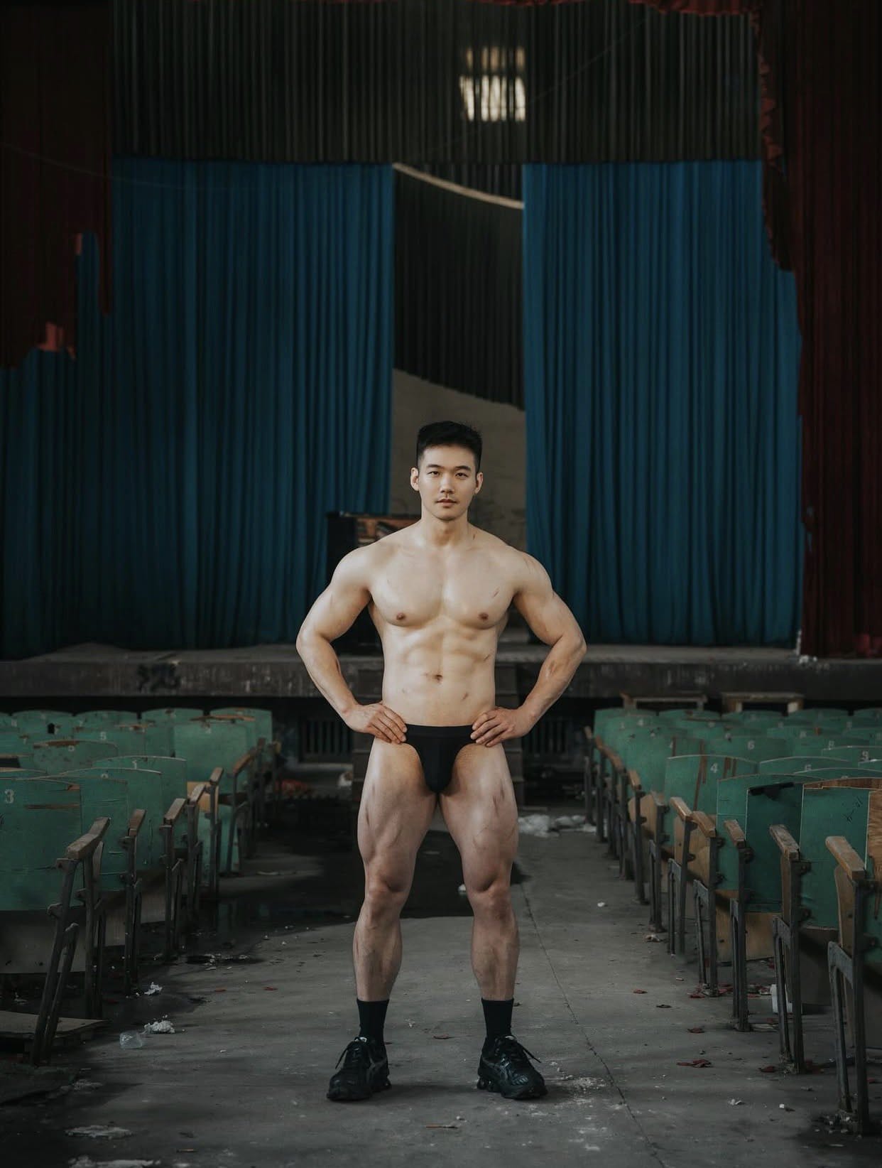 穿着泳裤的男模展示78男生真实格调照片_5
